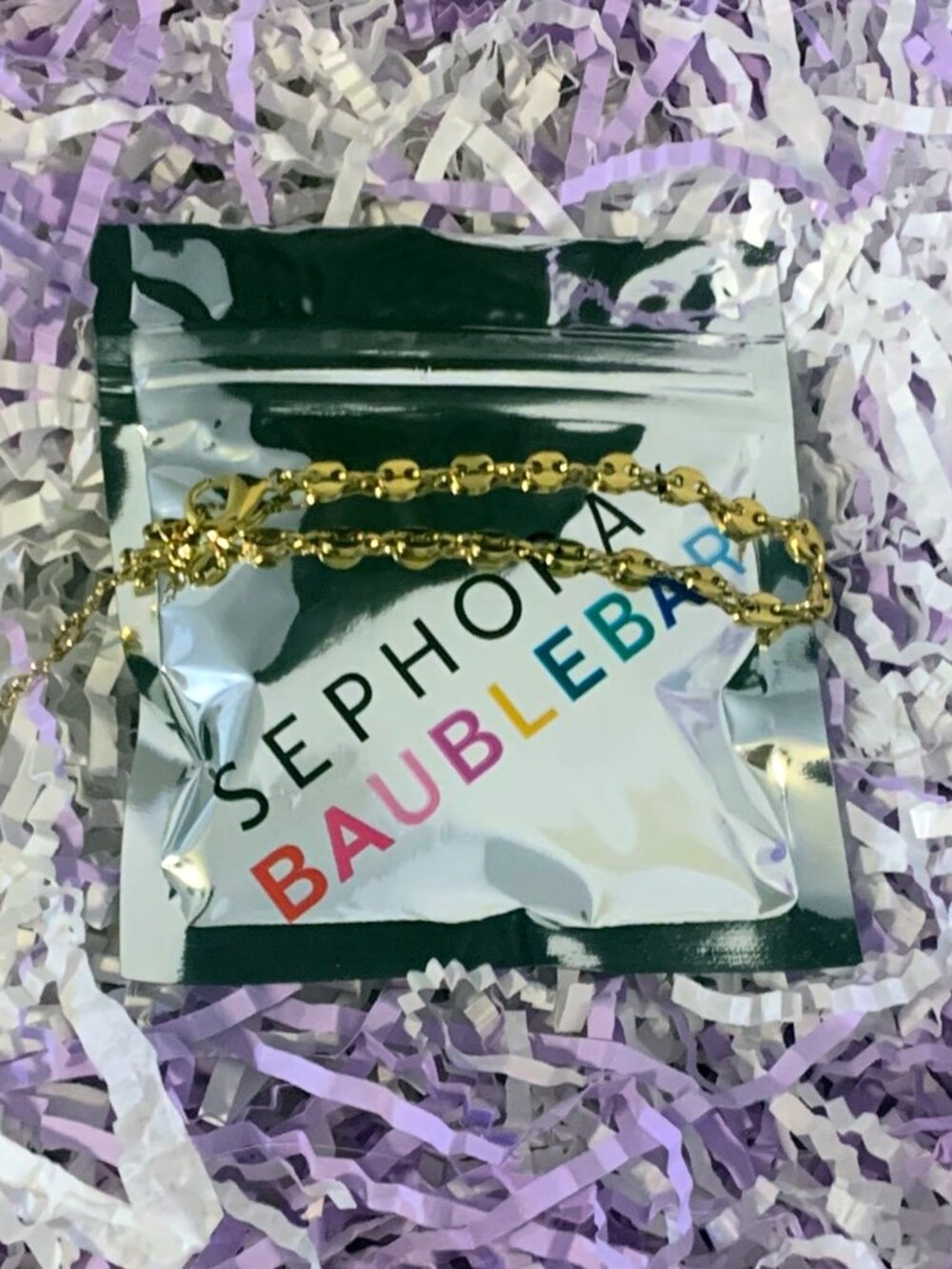 Sephora X BaubleBar Bracelet 14K Gold Plated Waterproof Bauble Bar NEW